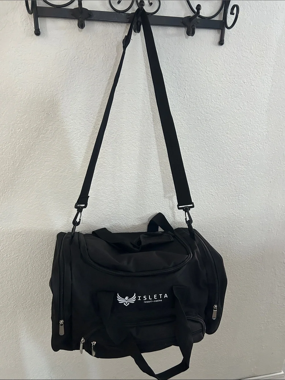 Black Travel Duffel Bag - Men